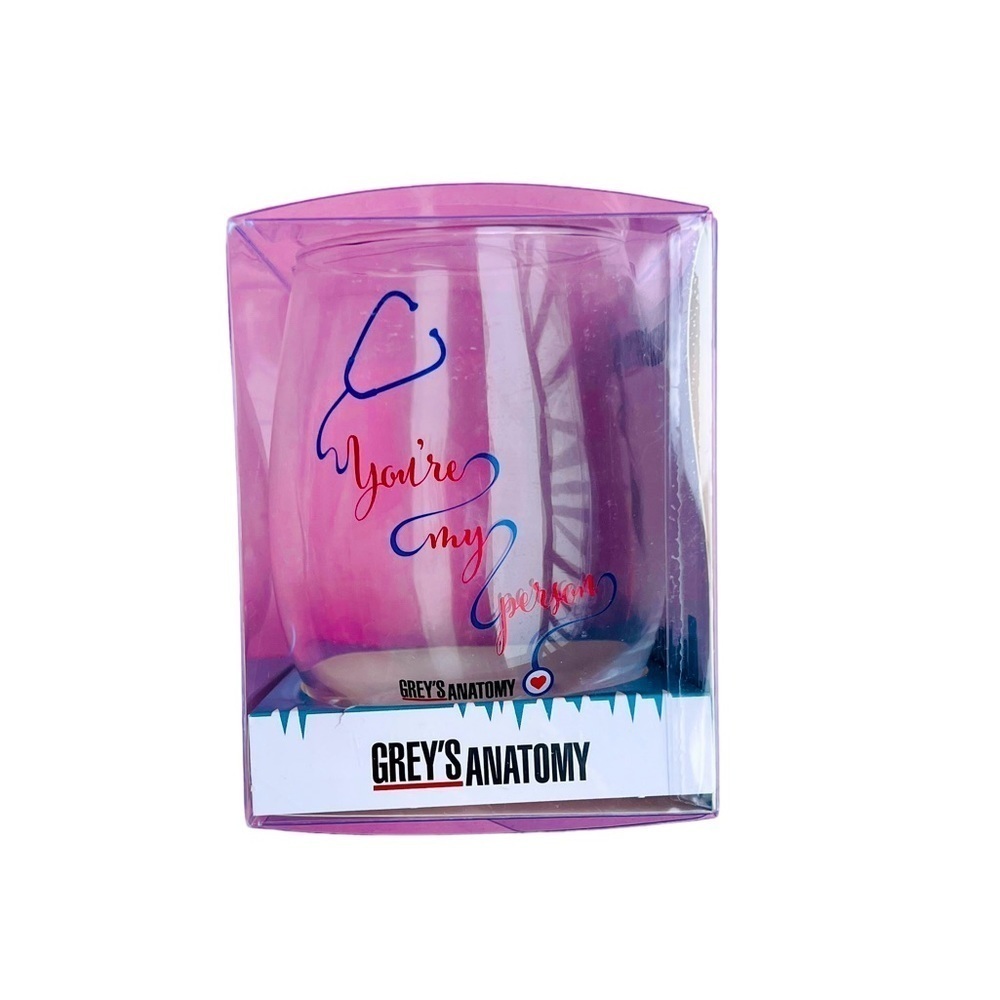 Grey's Anatomy Stemless Wine Glass Gift